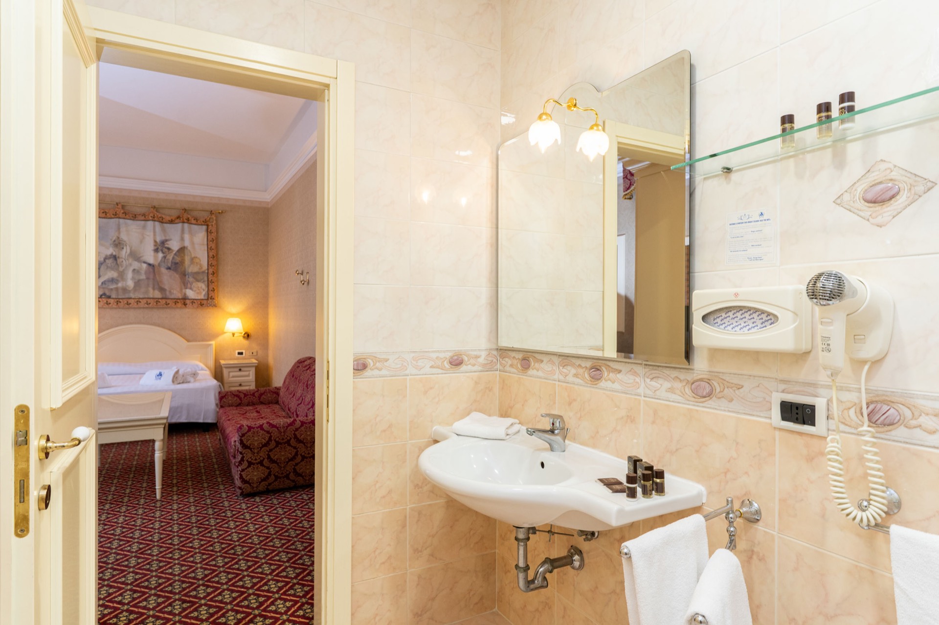 bagno con vista junior suite